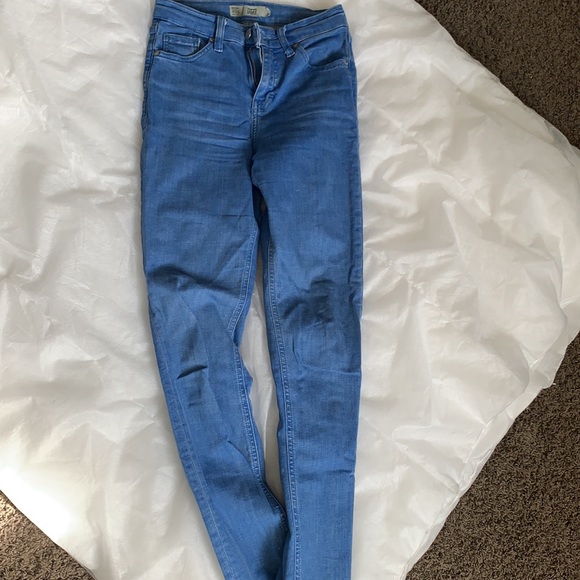 TopShop Jamie Moto jeans. Skinny very high rise 26 - Picture 3 of 4